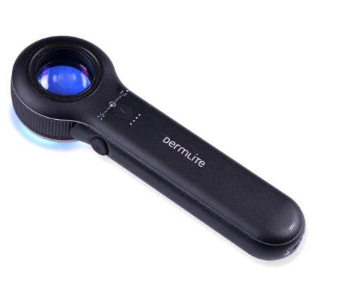 1.3 Voorbeeld van een contact dermatoscoop, De Dermlite DL5