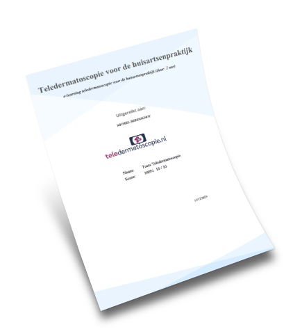 Certificaat teledermatoscopie