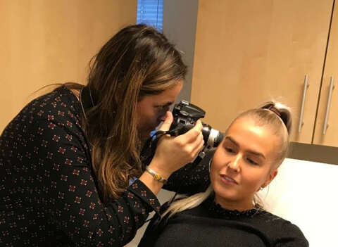digitale dermatoscoop Dino Lite Edge met de Heine Delta 20T